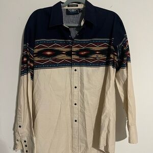 Brooks & Dunn Blue Button-Up Shirt